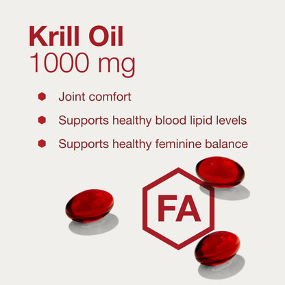 PROTOCOL FOR LIFE BALANCE Krill Oil 1,000mg – Extra Strength DHA & EPA Krill Oil with Astaxanthin (60 Softgels)
