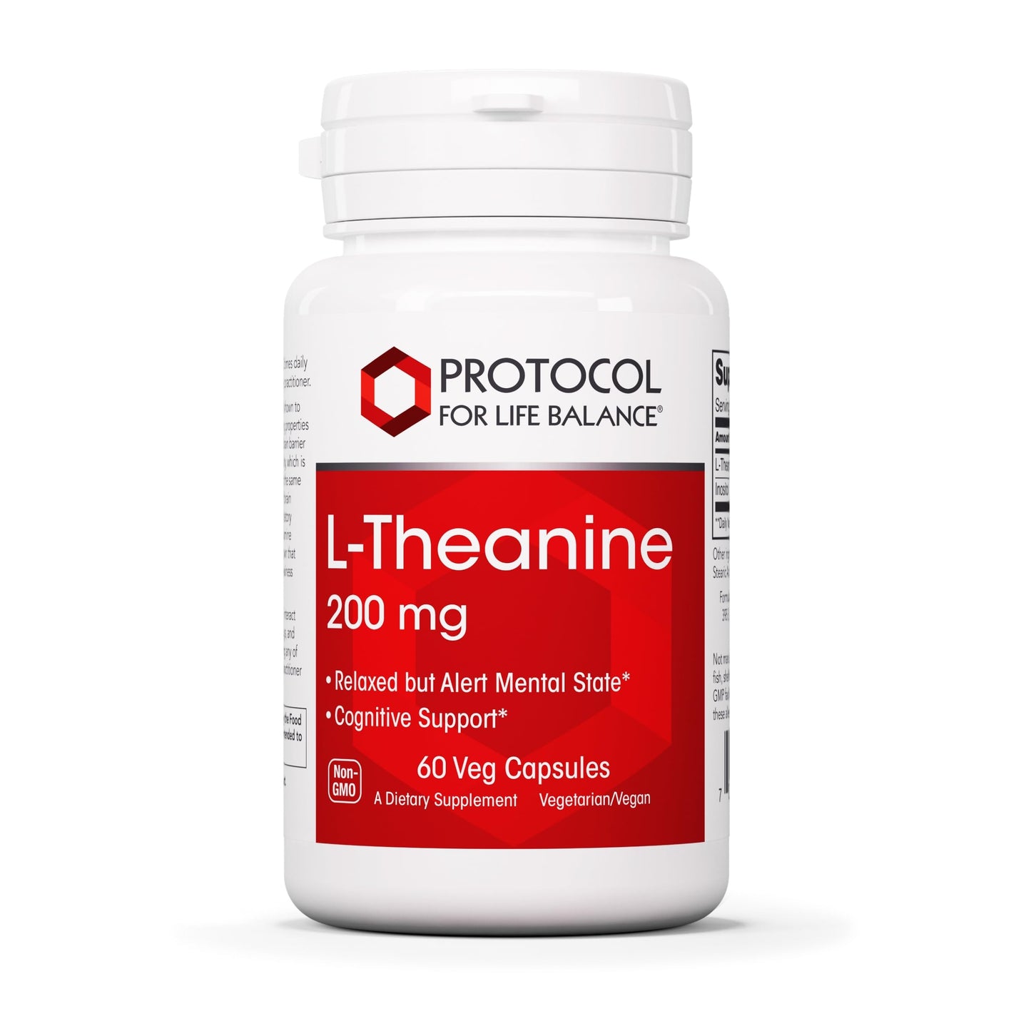 L-Theanine 200mg | Non-Drowsy Stress Relief | 60 Veg Caps