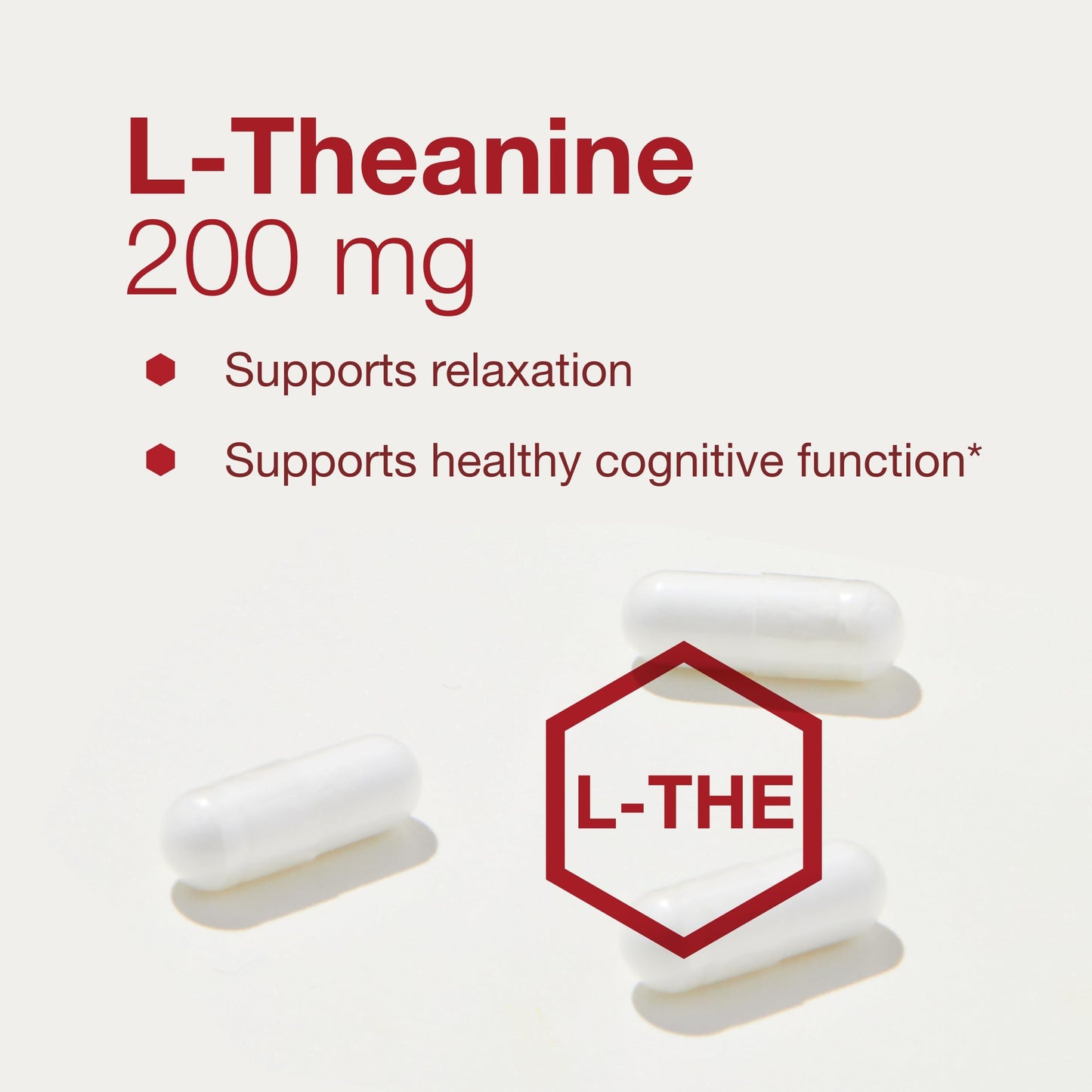 L-Theanine 200mg | Non-Drowsy Stress Relief | 60 Veg Caps