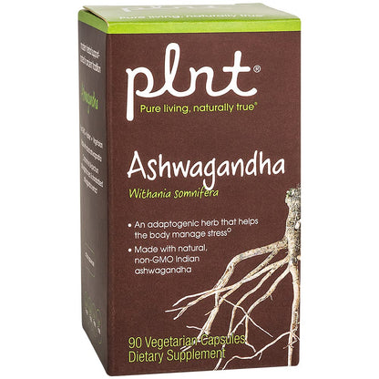 plnt Ashwagandha 380mg - 90 Veggie Capsules | Gluten Free, Non-GMO