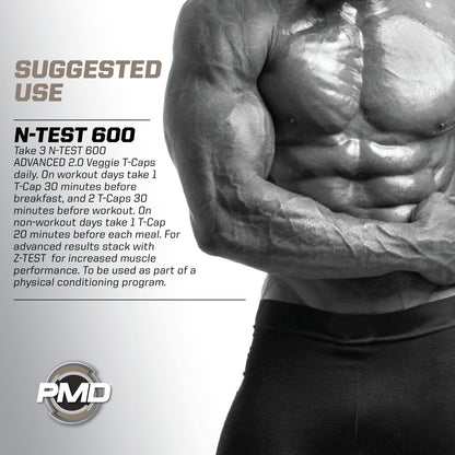 PMD N-Test 600: Advanced Nitric Oxide Booster for Men – 600mg Testofen