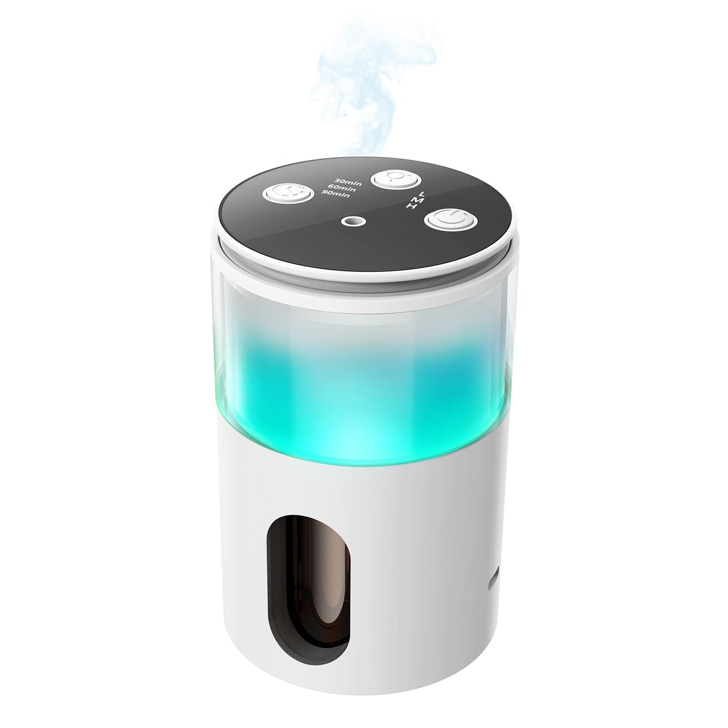 Pmsusoow Waterless Diffuser - Mini Battery Scent Diffuser (Room/Home/Car) Snow White