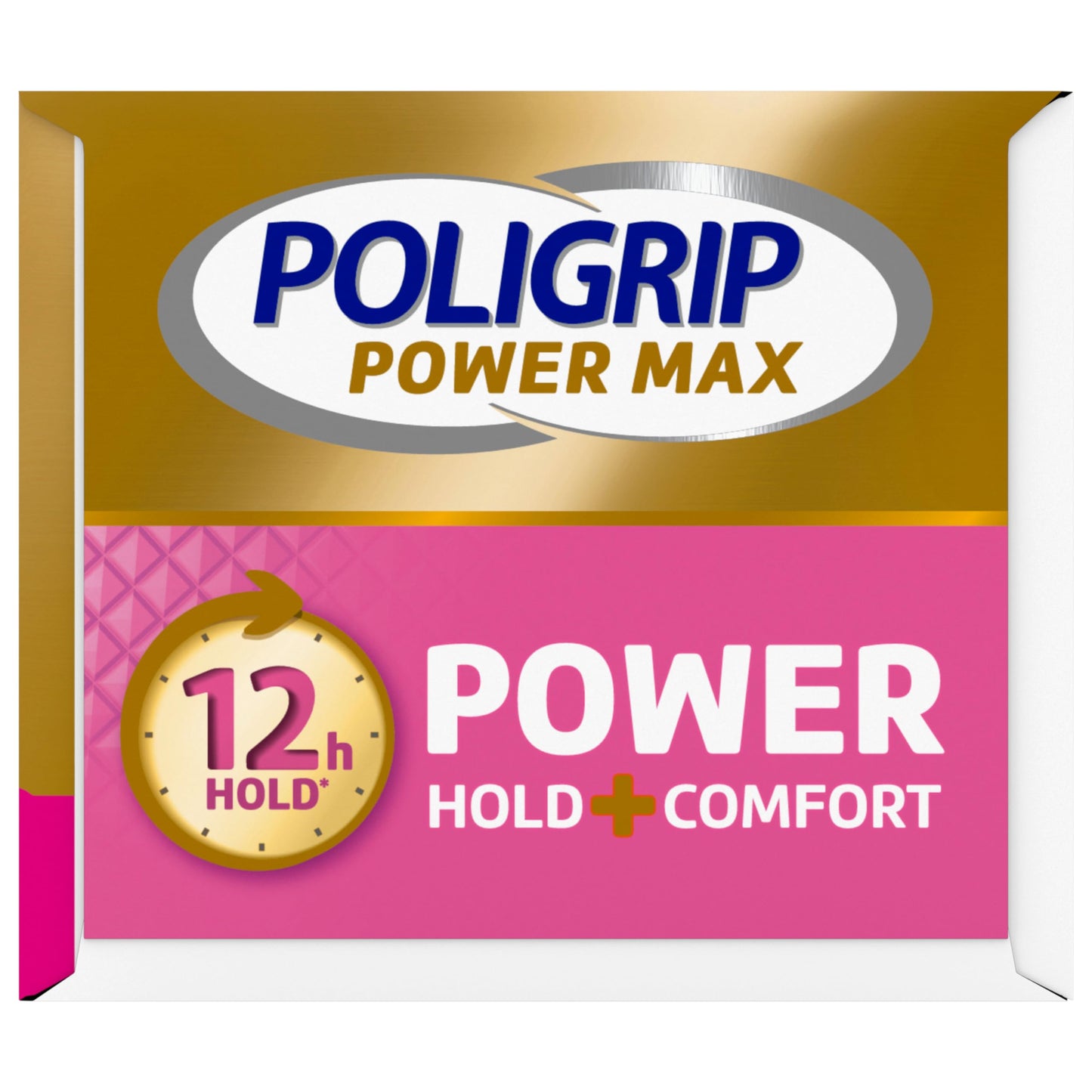 Poligrip Power Max Hold Plus Comfort Denture Adhesive Cream – 4x2.2 oz