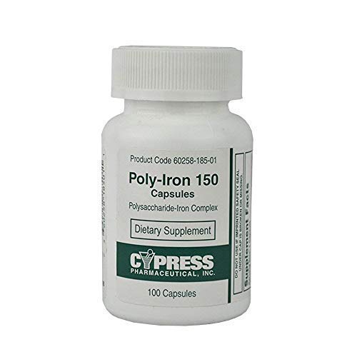 Poly-Iron 150 Capsules – Compare to Niferex 150, 100 ea