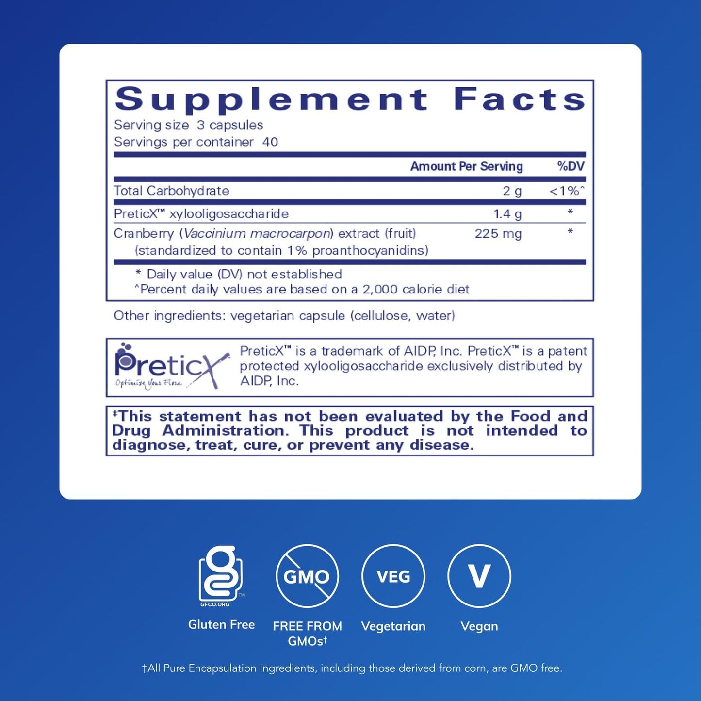 Pure Encapsulations Poly-Prebiotic | Prebiotic Blend for Gut Health | 120 Capsules