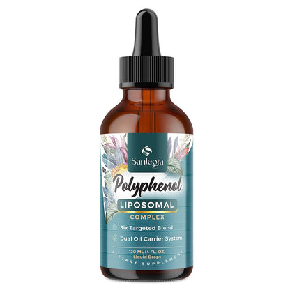 Liposomal Polyphenols Supplement – 27+ Polyphenols, Antioxidant Support | MCT & Olive Oil | 120 ml