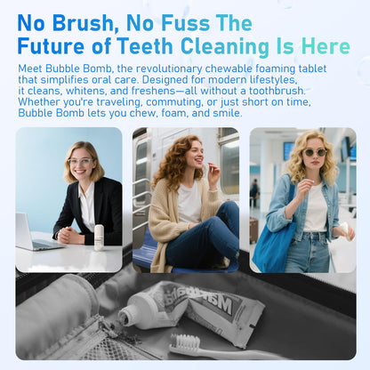Popboom Probiotic Travel-Size Mouthwash Tablets – Fresh Breath & Whitening (105 Tablets)