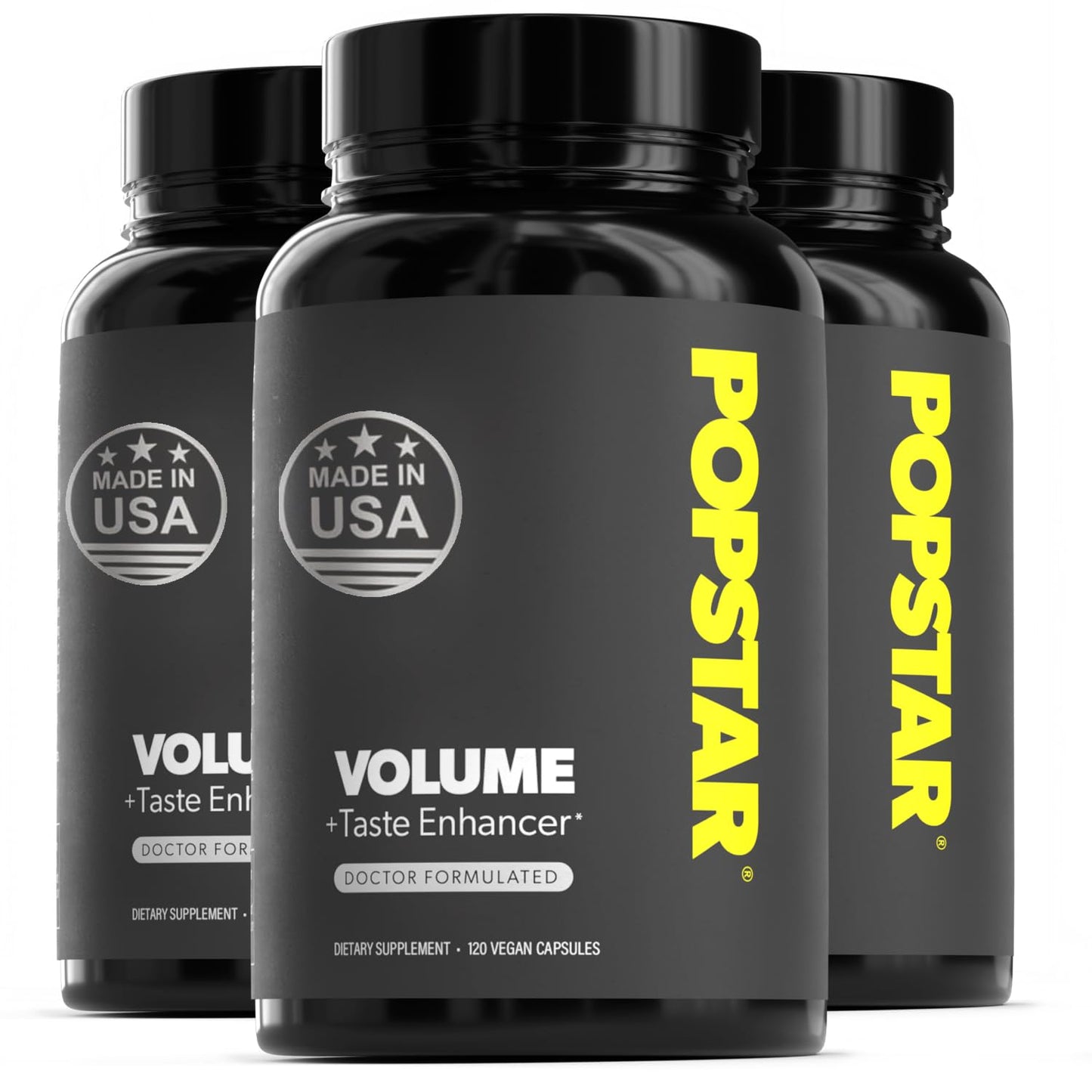 POPSTAR Labs Semen Volume Booster – Doctor Formulated, USA Made, 360 Capsules