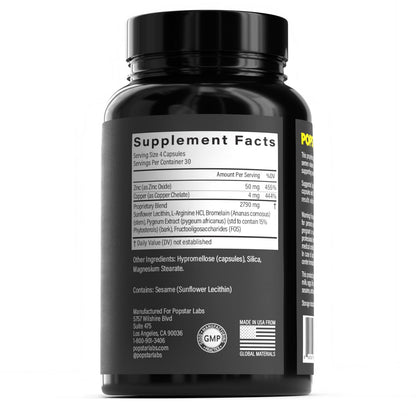 POPSTAR Labs Semen Volume Booster – Doctor Formulated, USA Made, 360 Capsules