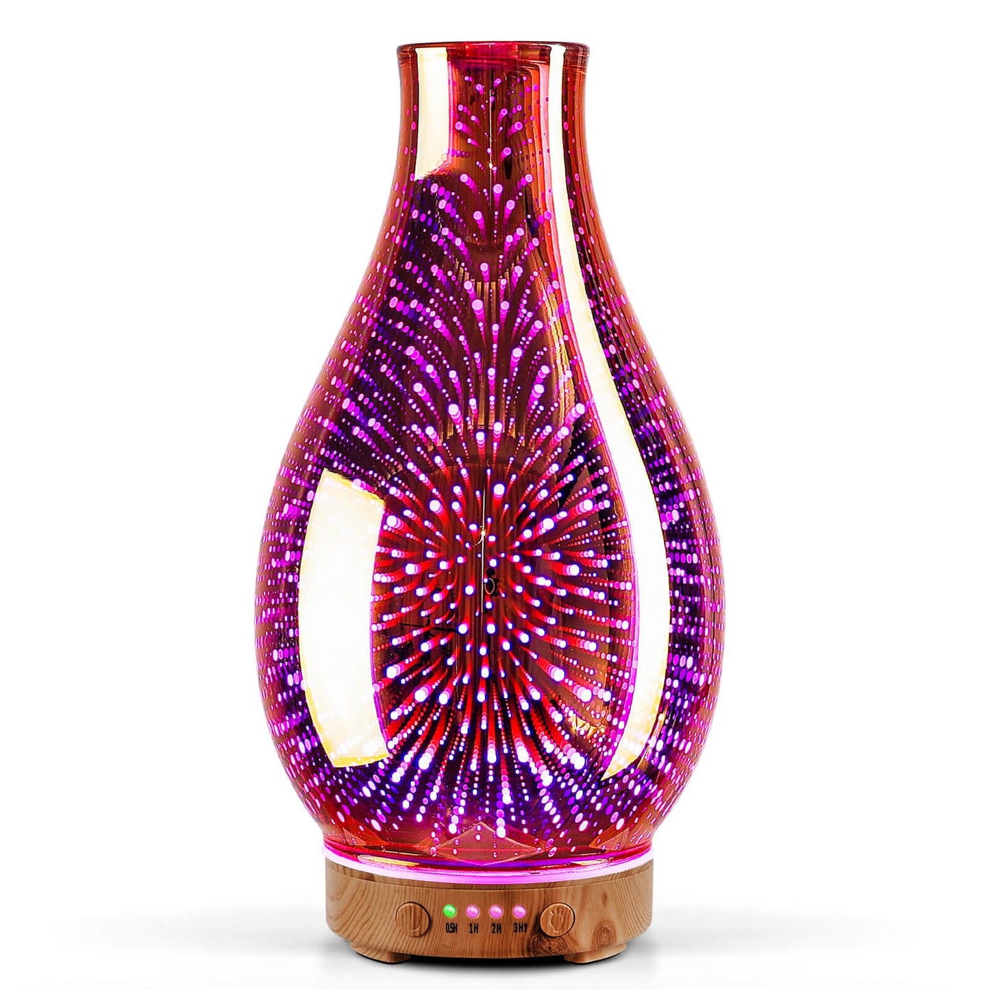Porseme Essential Oil Diffuser 100ml | 3D Glass Ultrasonic Humidifier