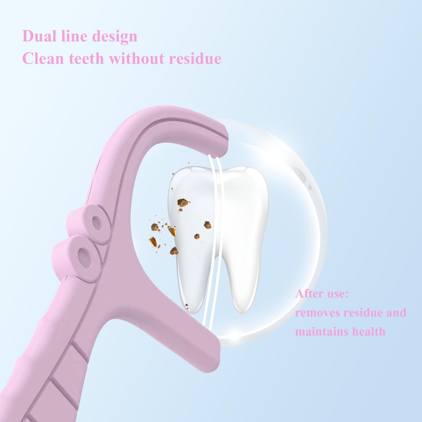 Twin Line Dental Floss Picks Dispenser – 2 Boxes, Lime Flavor, Portable Case