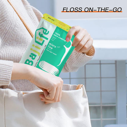 Dental Floss Picks 228 Count - 55 Count 4-Pack + 8 Count Portable Flossers