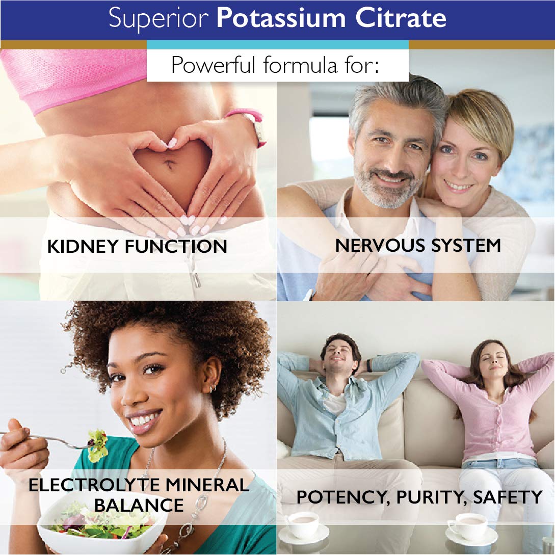 Superior Labs Potassium Citrate 100 mg Pure Non-GMO Electrolyte Mineral