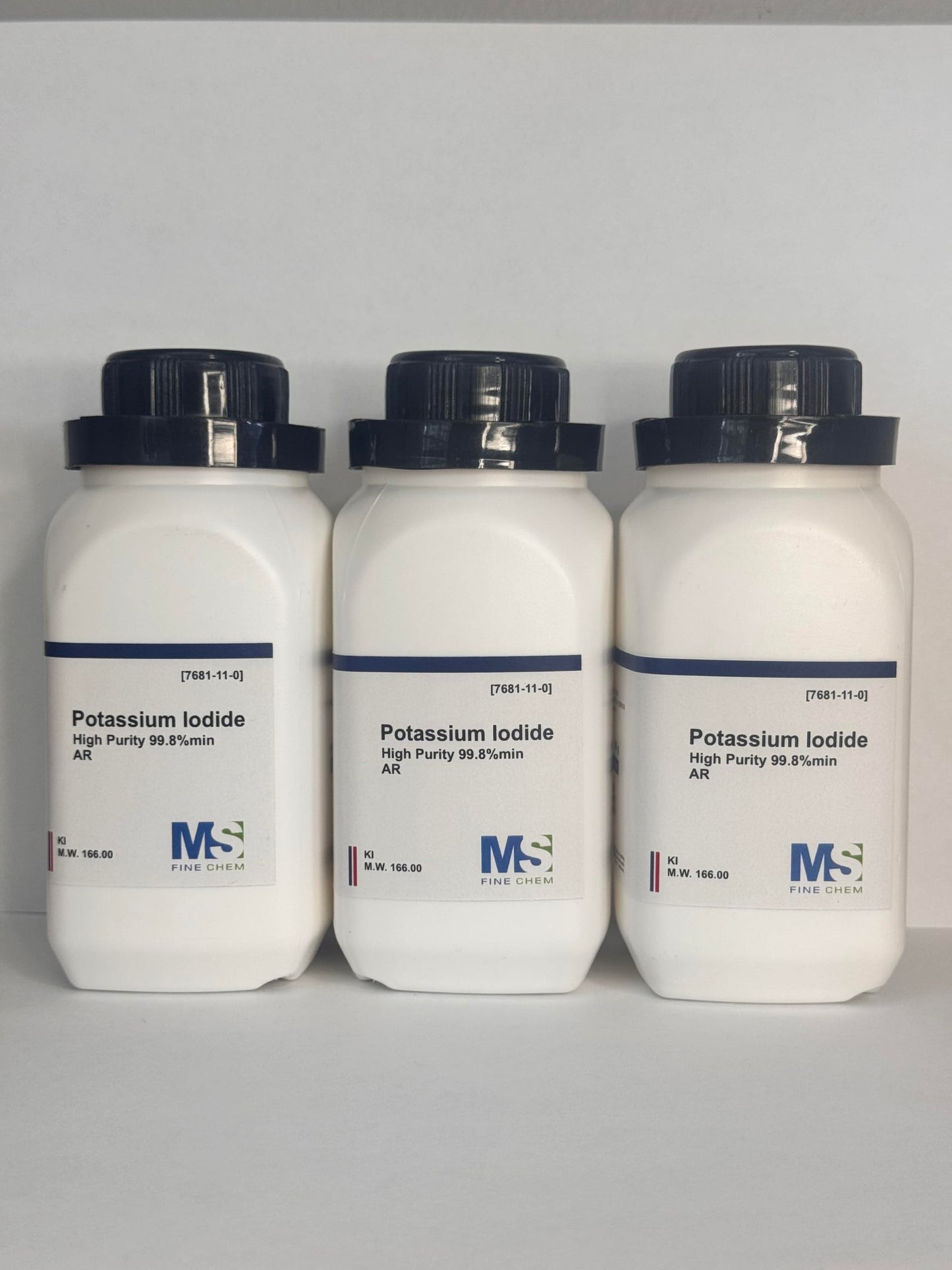 Potassium Iodide Crystals/Powder – High Purity 300 g (3x100 g bottles)