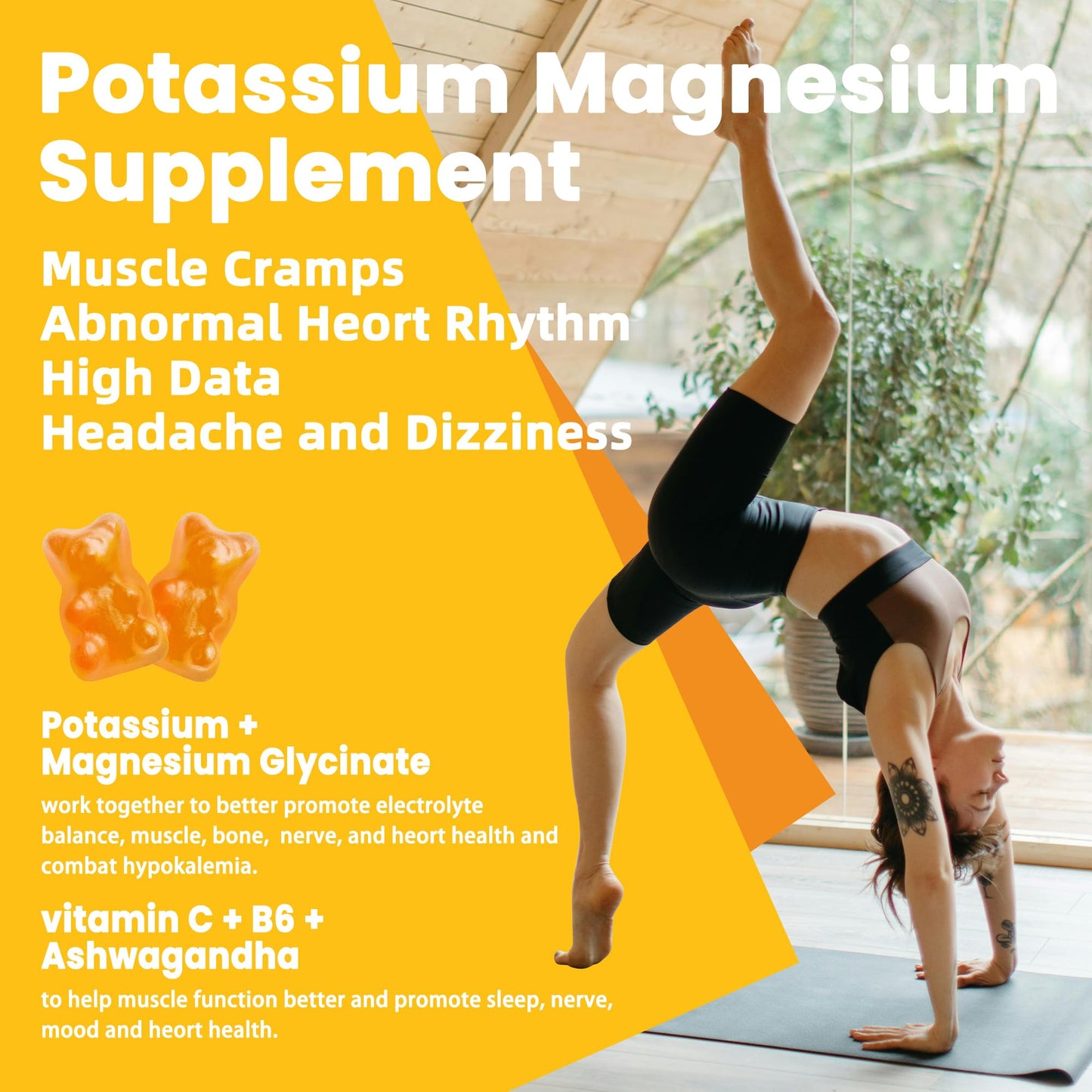 Potassium Magnesium Gummies with Magnesium Glycinate & Omega-3