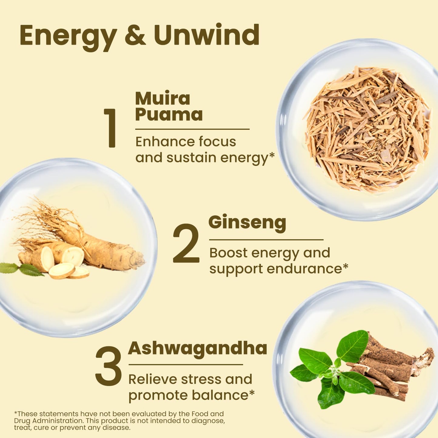 Potency Wood – Ginseng, Ashwagandha, Ginkgo & Tribulus – 60 Caps | Made in USA
