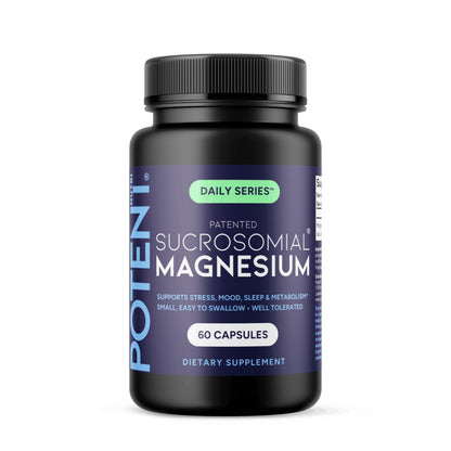 Potent Nutri Sucrosomial Magnesium – 245 mg in Two Capsules, 60 Vegan Safe, Made in USA