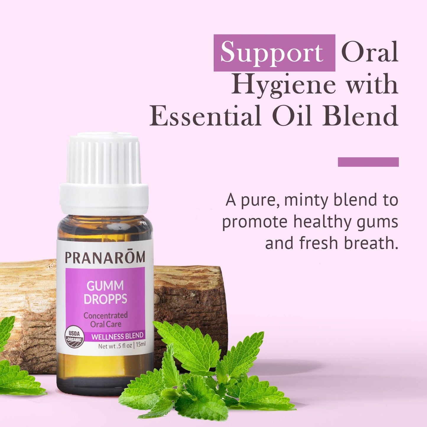 Pranarom Gumm Dropps – Essential Oil for Teeth & Gum Health, 15 ml