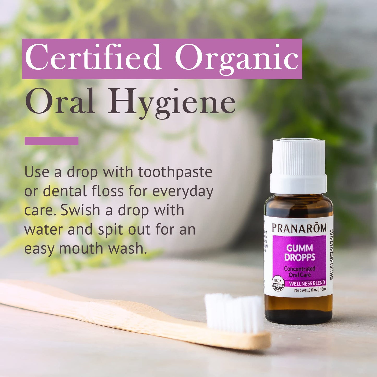 Pranarom Gumm Dropps – Essential Oil for Teeth & Gum Health, 15 ml
