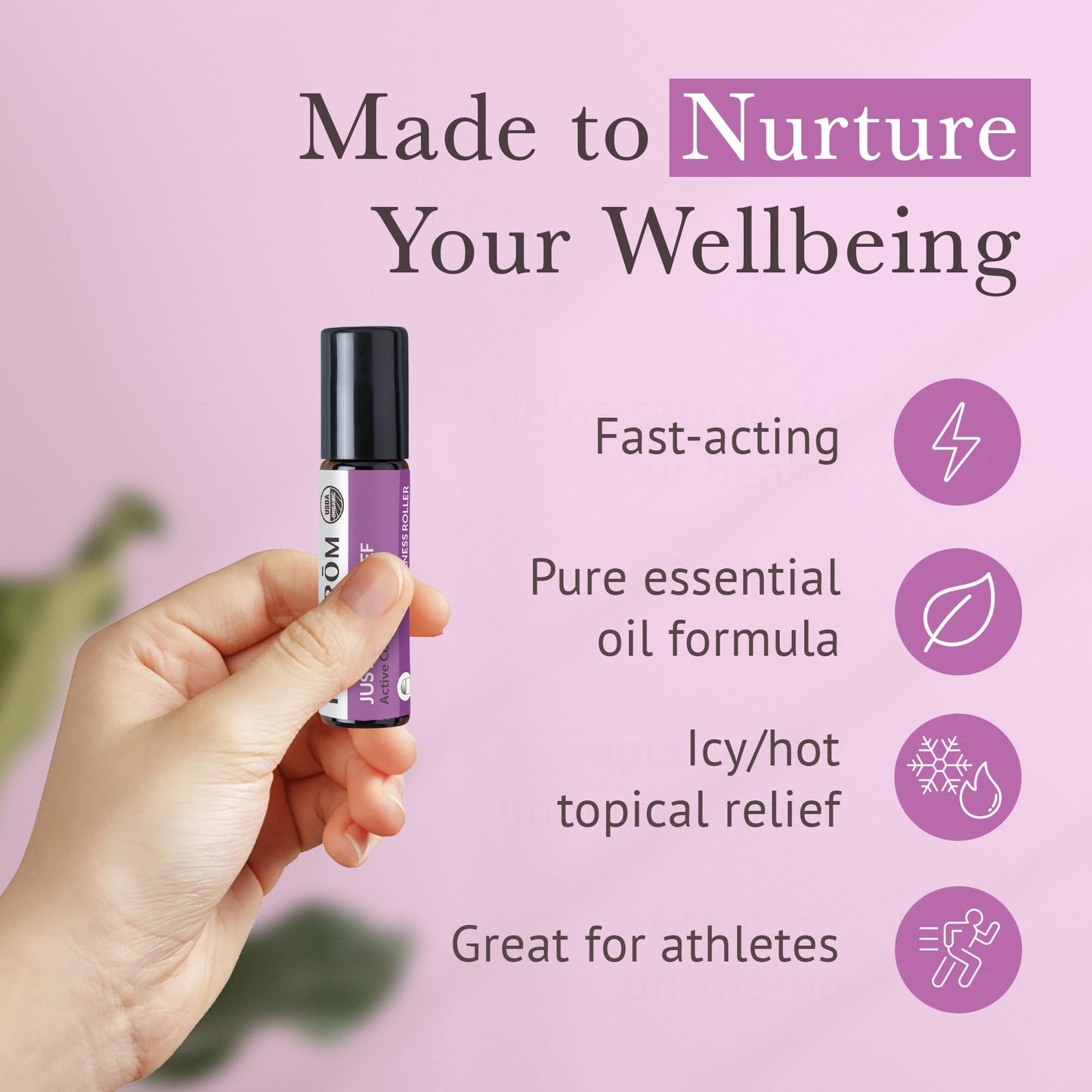 Pranarom Just Plain Relief Essential Oil Blend – Organic Lavender, Peppermint & Helichrysum, 8mL