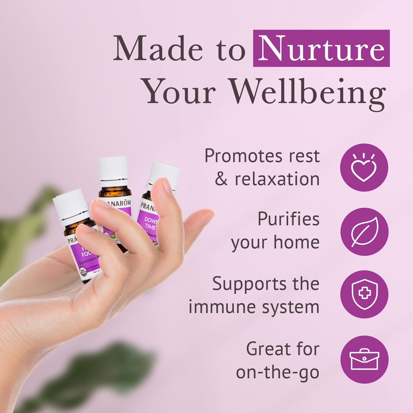 Pranarom Unplug Wellness Essential Oil Kit – 3-Pack 5ml | Digital Detox & Focus