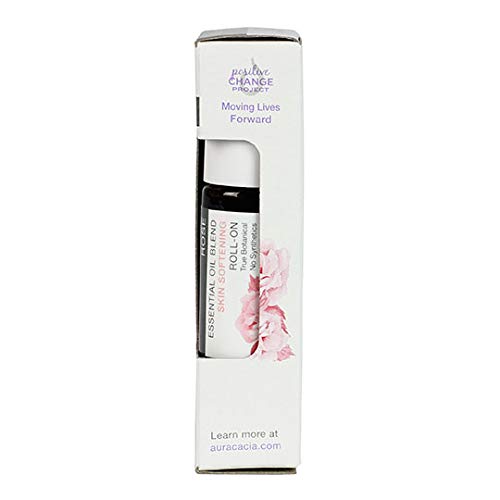 Aura Cacia Rose Roll-On – 0.31 fl oz | Rose Essential Oil Blend