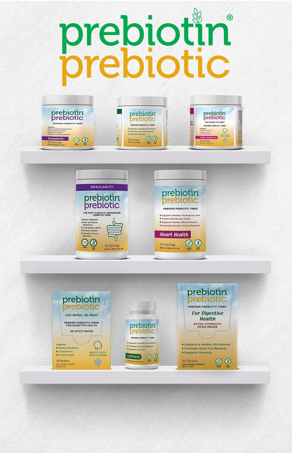 Prebiotin Prebiotic Fiber Powder – 8.68 oz – Digestive Health & Weight Management – Gluten-Free