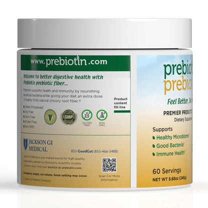 Prebiotin Prebiotic Fiber Powder – 8.68 oz – Digestive Health & Weight Management – Gluten-Free
