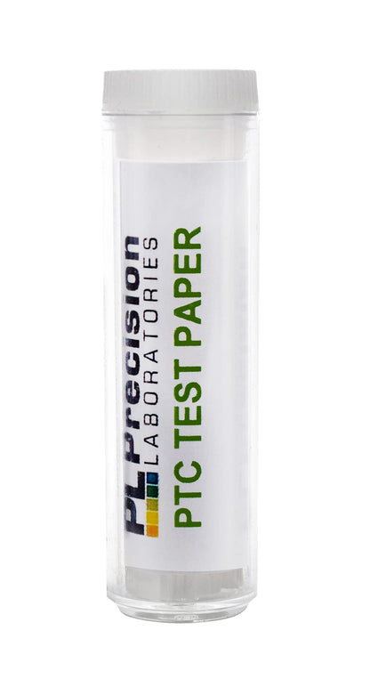 Precision Laboratories PTC Paper Strips for Super Taster Test – Vial of 100
