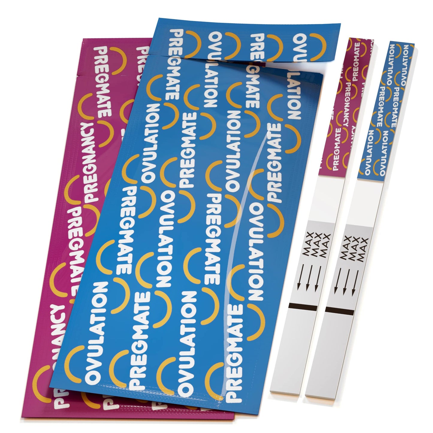 Pregmate 50 Ovulation & 20 Pregnancy Test Strips — Accurate LH Surge