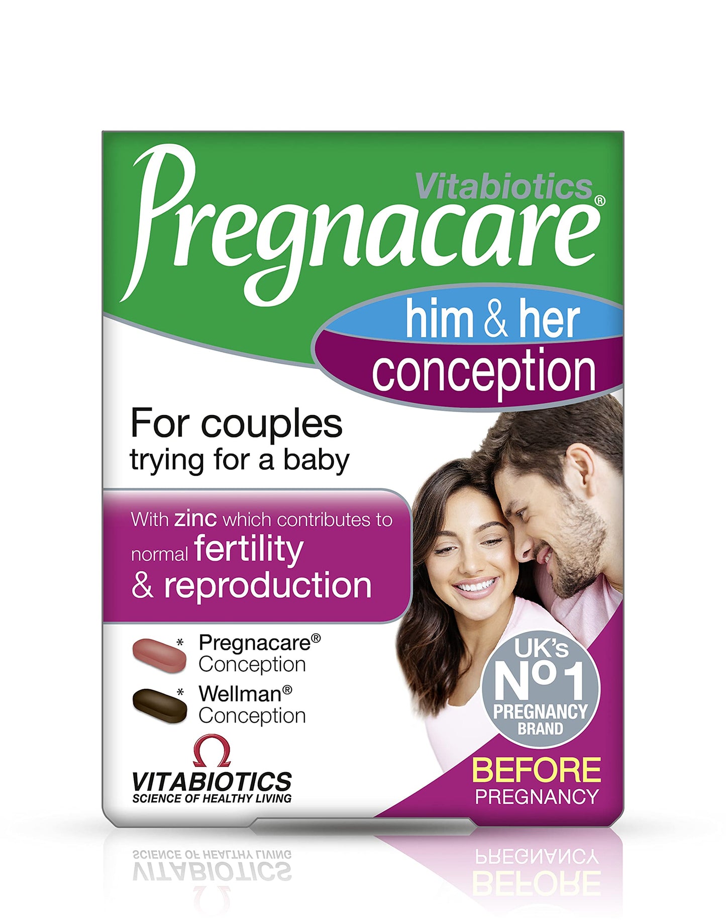 Vitabiotics Pregnacare His & Her Conception Dual Pack 2x30 Tablets