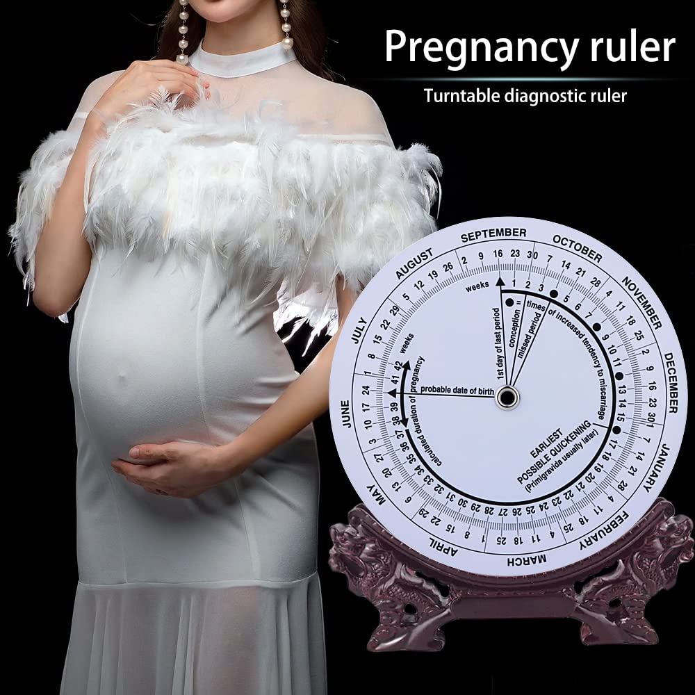 4 Pcs Pregnancy Wheel – Due Date Calculator for Moms, Doctors, Midwives, Nurses