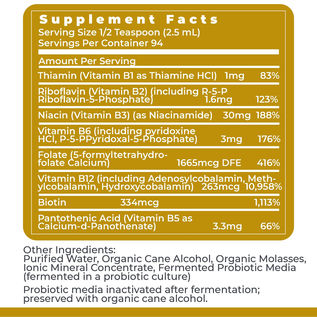 Premier Research Labs Max B-ND – Liquid Vitamin B Complex Sublingual Drops (8 oz)