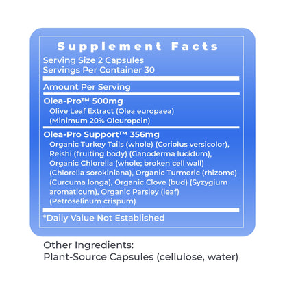 Premier Olive Leaf Immune – Olive Leaf Extract Capsules | Immune & Heart Health Support (60 Vegetarian Capsules)
