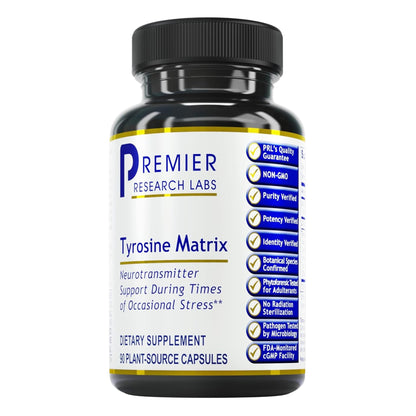 Premier Tyrosine Matrix – L-Tyrosine 944mg Capsules, 90 Vegetarian Capsules