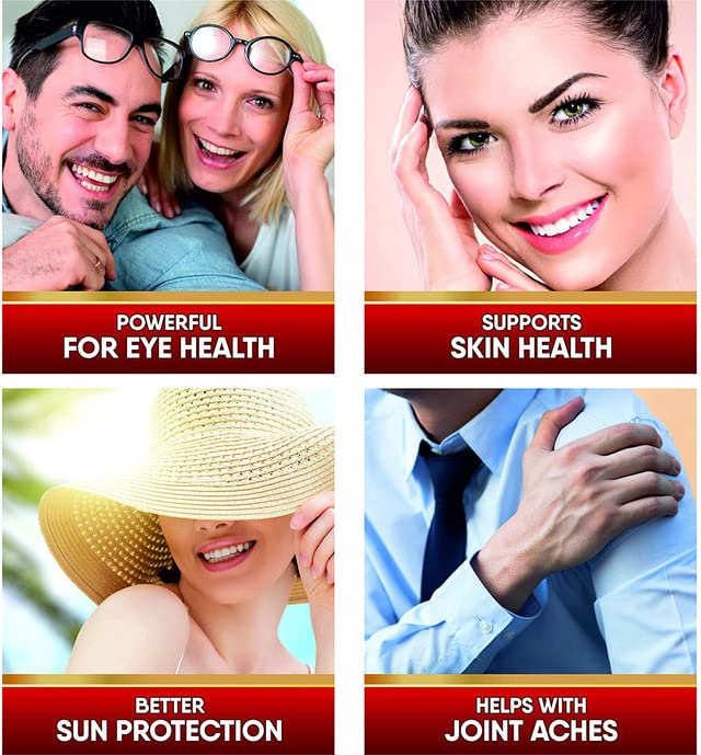 Astaxanthin 10mg Supplement | Pure Antioxidant from Microalgae | 120 Softgels