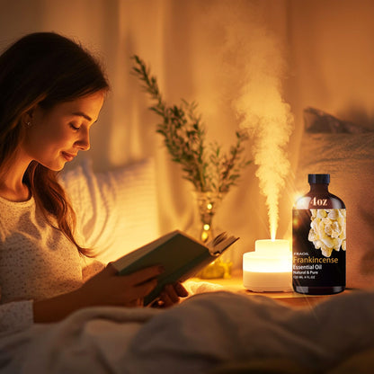 Frankincense Essential Oil 4 Oz (120 ml) – FRAOIL, Diffuser & DIY