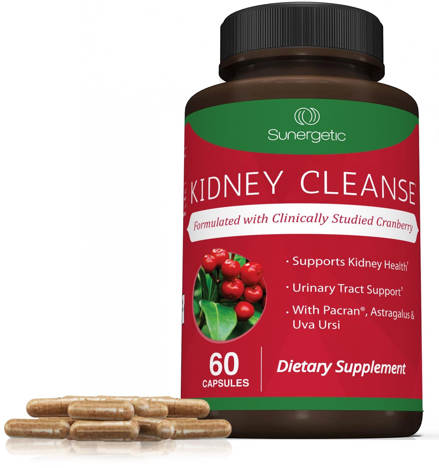Premium Kidney Cleanse Supplement with Cranberry – Kidney & Urinary Support (60 Vegetarian Capsules)