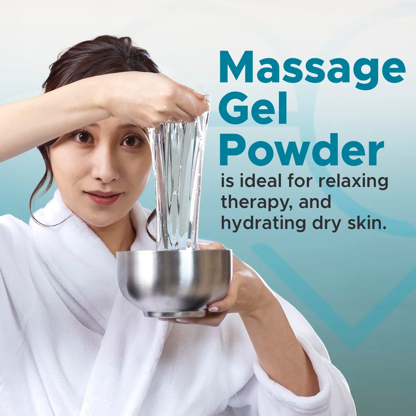 Premium Massage Gel Powder (Pack of 10) - 5g Travel Sachets, 500ml/16.9oz, Made in Japan, Paraben & Glycerine Free