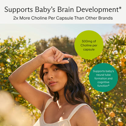 Prenatal Choline+ Liquid Capsules for Cognitive Development – Third-Party Tested (30 Caps)