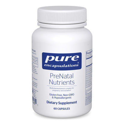 Pure Encapsulations PreNatal Nutrients – Prenatal Vitamin for Pregnancy & Lactation – Gluten Free & Non-GMO | 60 Capsules