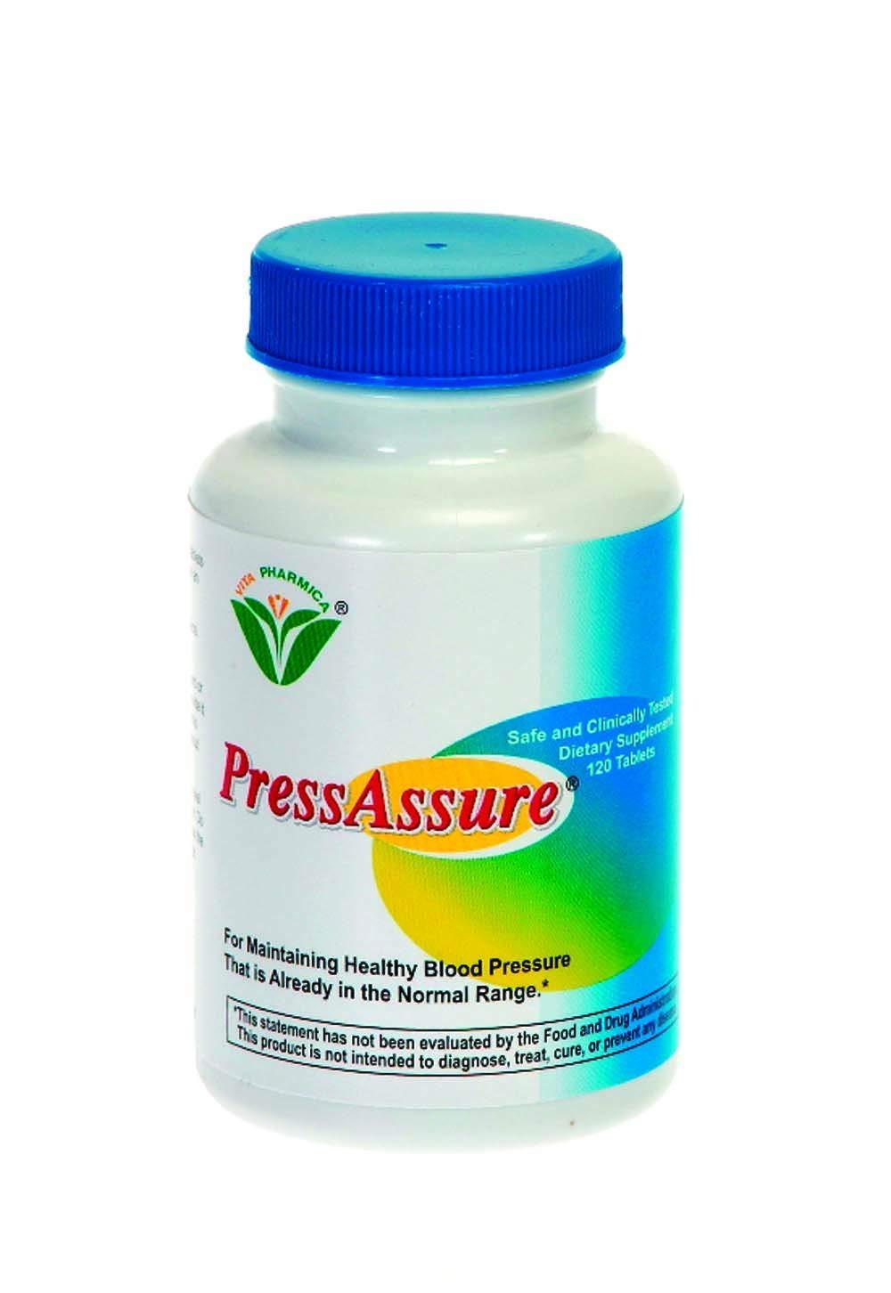 Vita Pharmica PressAssure 120 Tablets – Natural Blood Pressure Support