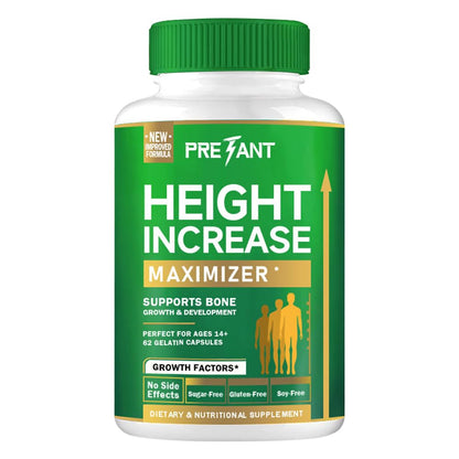 PRETANT Growth Capsules - Grow Taller Naturally with Calcium for Bone Strength