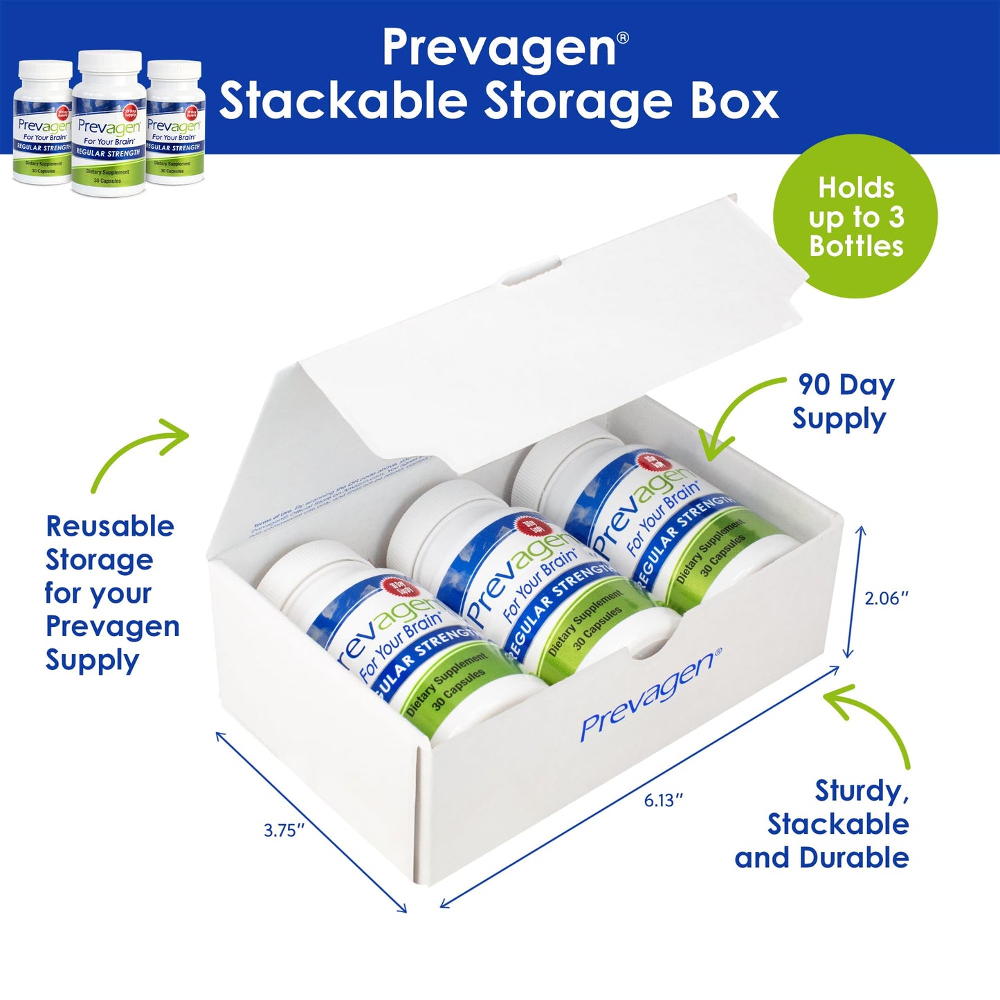Prevagen Regular Strength 90 Capsules - 3 Month Supply | Apoaequorin 10mg + Vitamin D3
