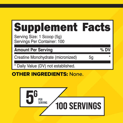 Primaforce Micronized Creatine Monohydrate Powder 500 g (1.1 lb)