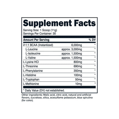 Primaforce EAA Powder (30 Servings, Rocket Pop Flavor) - Essential Amino Acids for Pre/Intra Workout and Recovery - Non-GMO and Gluten Free