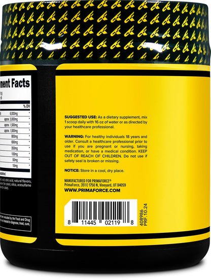 Primaforce EAA Powder (30 Servings, Tropical Punch) - Essential Amino Acids for Pre/Intra Workout and Recovery - Non-GMO and Gluten Free