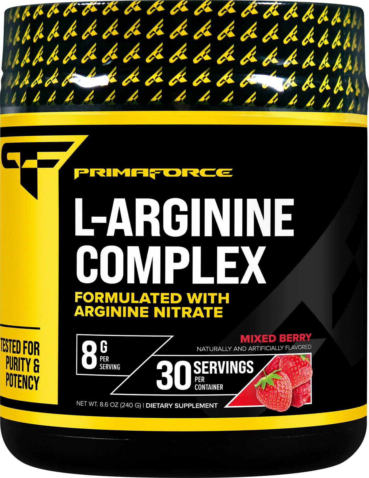 PrimaForce L-Arginine Complex Powder - 30 Servings | Mixed Berry | Muscle Gains