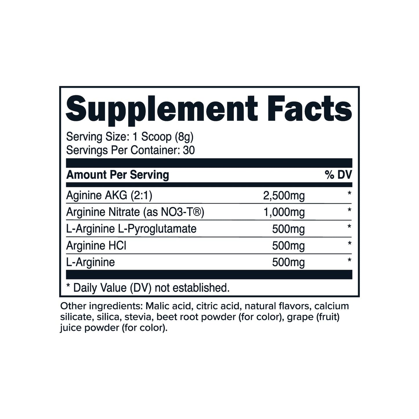 PrimaForce L-Arginine Complex Powder - 30 Servings | Mixed Berry | Muscle Gains