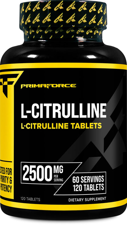 Primaforce L-Citrulline 2500mg per Serving | 60 Servings | 120 Tablets